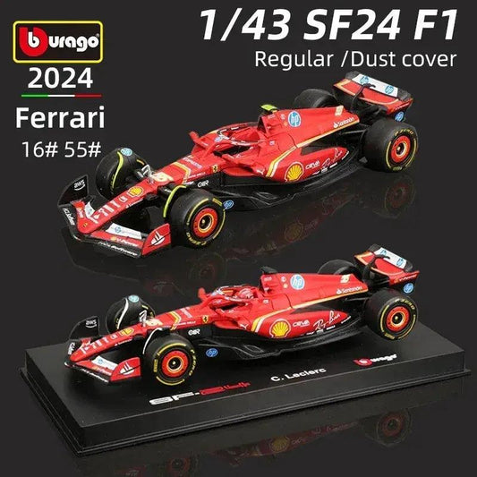  Bburago 143 Ferrari SF24 F1 Diecast Authentic Decals -  ToylandEU™