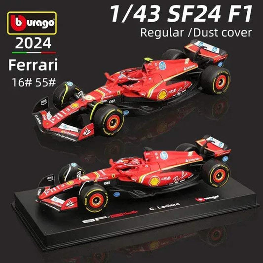  Bburago 143 Ferrari SF24 F1 Diecast Authentic Decals -  ToylandEU™