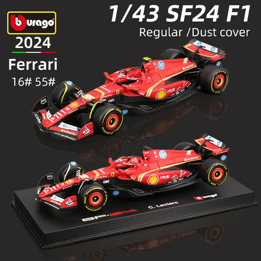 Bburago 143 Ferrari SF24 F1 Diecast Model With Authentic Decals - ToylandEU