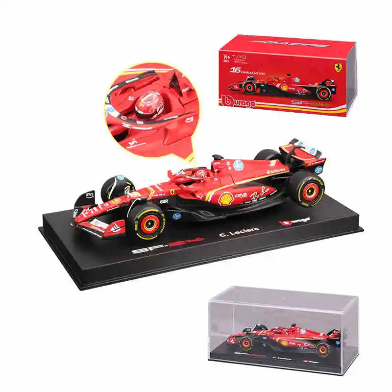 Bburago 143 Ferrari SF24 F1 Diecast Model With Authentic Decals - ToylandEU