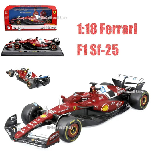  Bburago 1to18 Diecast Car Leclerc Hamilton Premium -  ToylandEU™