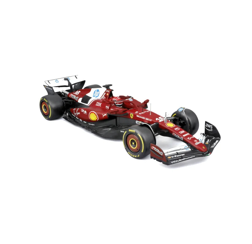 Bburago 1to18 Diecast Car Model Leclerc Hamilton Premium Alloy - ToylandEU