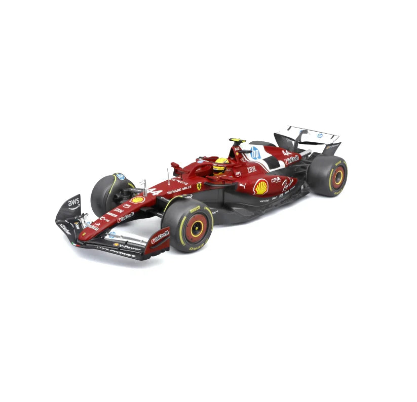 Bburago 1to18 Diecast Car Model Leclerc Hamilton Premium Alloy - ToylandEU