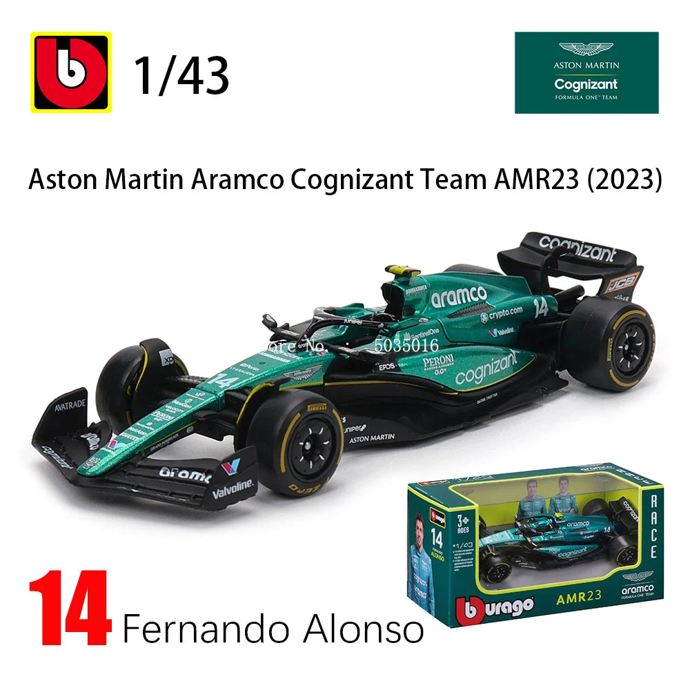 Bburago Aston Martin F1 Diecast Car Model Premium - ToylandEU