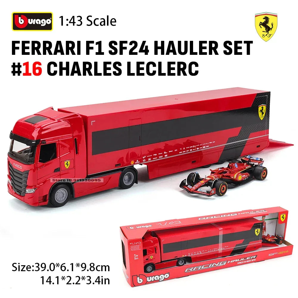 Bburago Diecast Mercedes F1 Hauler Set George Russell - ToylandEU