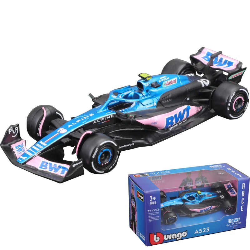 Bburago F1 Diecast Car Alpine Racing Authentic Livery - ToylandEU