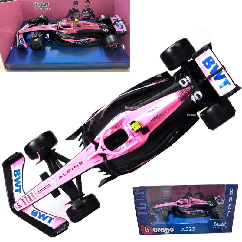 Bburago F1 Diecast Car Alpine Racing Authentic Livery - ToylandEU