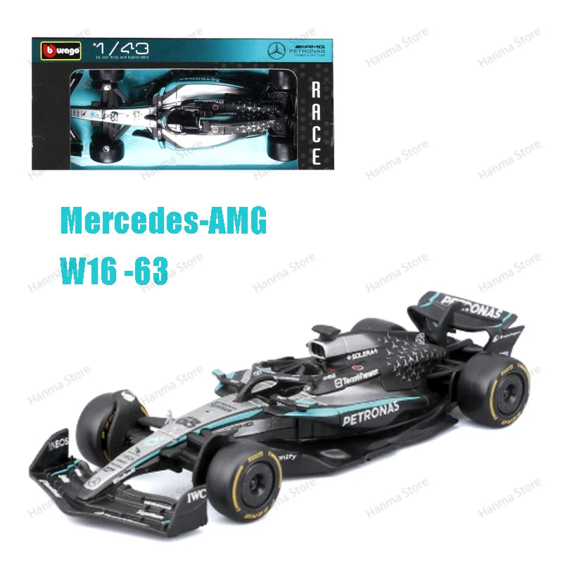 Bburago Mercedes F1 Die Cast Car Hamilton Russell Collectible - ToylandEU