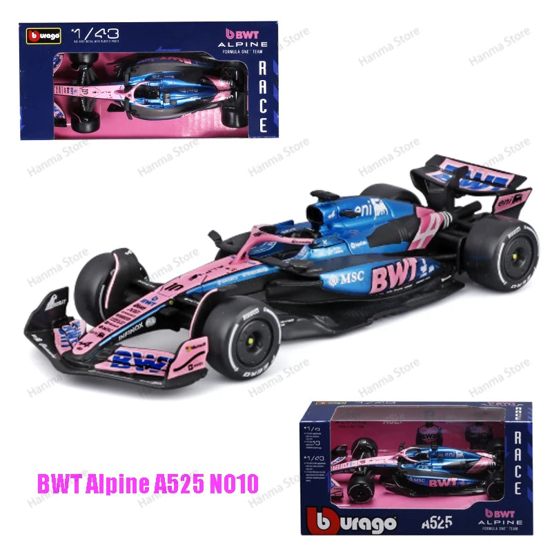 Bburago Mercedes F1 Die Cast Car Hamilton Russell Collectible - ToylandEU