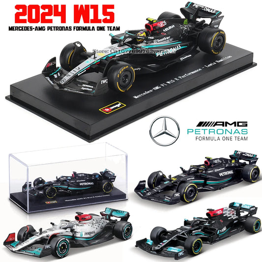 Bburago Mercedes F1 Diecast Alloy Model W15 2024 Collectible - ToylandEU