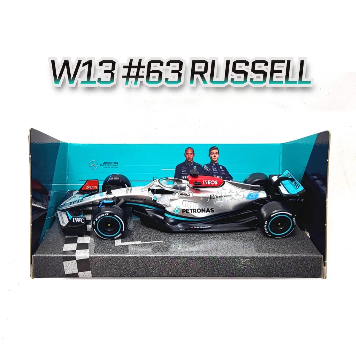 Bburago Mercedes F1 Diecast Model Collectible One Forty Three Scale - ToylandEU