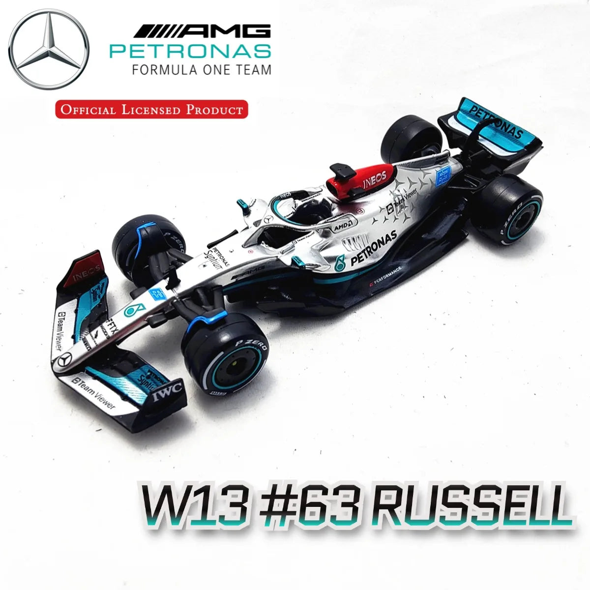 Bburago Mercedes F1 Diecast Model Collectible One Forty Three Scale - ToylandEU