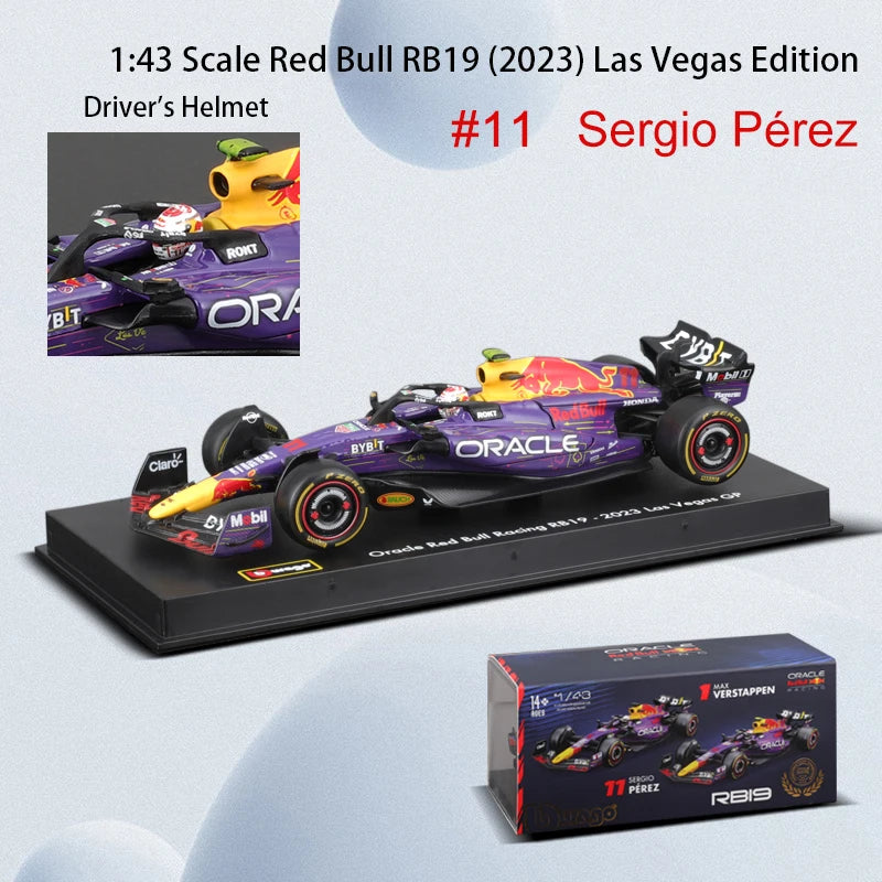 Bburago Premium Diecast RB19 Red Bull Racing Miami Model - ToylandEU