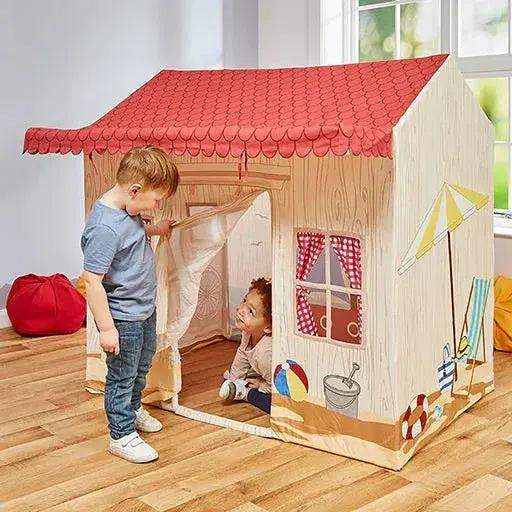Beach House Play Tent With Shade And Sandcastle Fun - ToylandEU