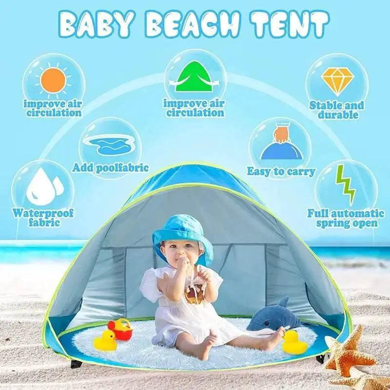  Outdoor Baby Beach Tent Pop Up Portable Shade Pool UV Protection Sun Shelter -  ToylandEU™