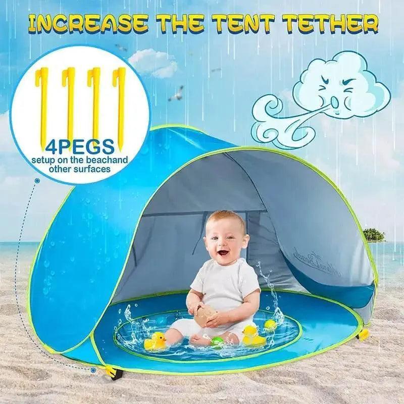  Outdoor Baby Beach Tent Pop Up Portable Shade Pool UV Protection Sun Shelter -  ToylandEU™