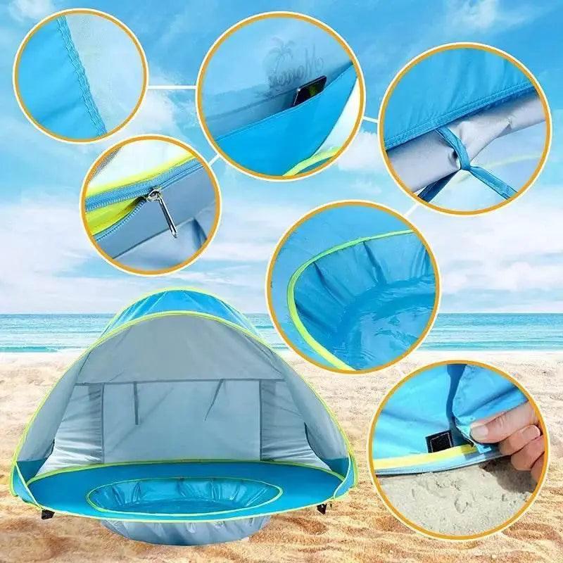  Outdoor Baby Beach Tent Pop Up Portable Shade Pool UV Protection Sun Shelter -  ToylandEU™