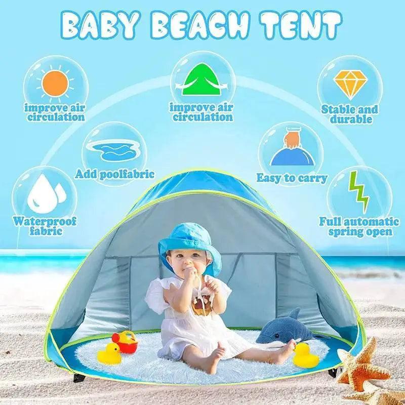  Outdoor Baby Beach Tent Pop Up Portable Shade Pool UV Protection Sun Shelter -  ToylandEU™