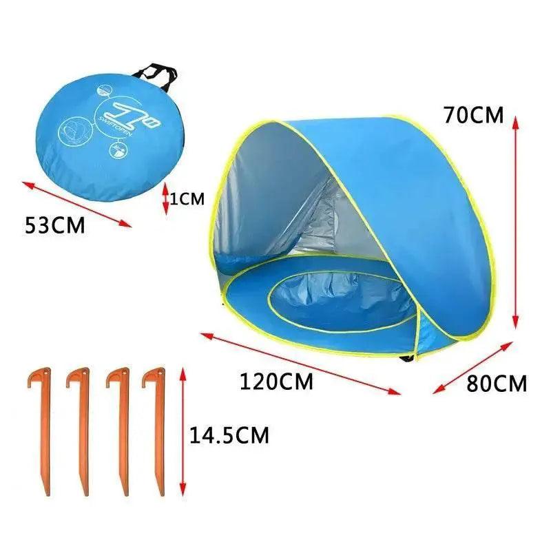  Outdoor Baby Beach Tent Pop Up Portable Shade Pool UV Protection Sun Shelter -  ToylandEU™