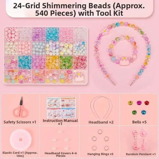  Beaded Bracelet Kit For Kids Candy Color Beads Safe -  ToylandEU™