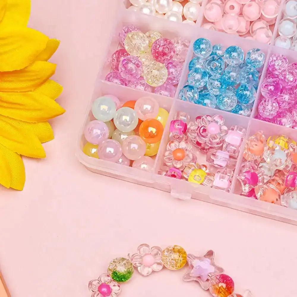  Beaded Bracelet Kit For Kids Candy Color Beads Safe -  ToylandEU™