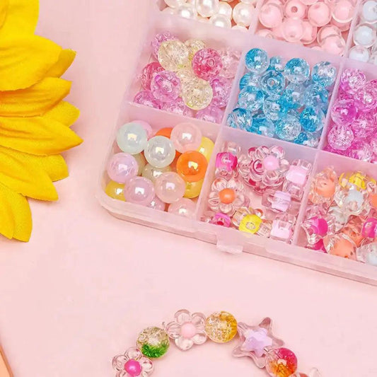  Beaded Bracelet Kit For Kids Candy Color Beads Safe -  ToylandEU™