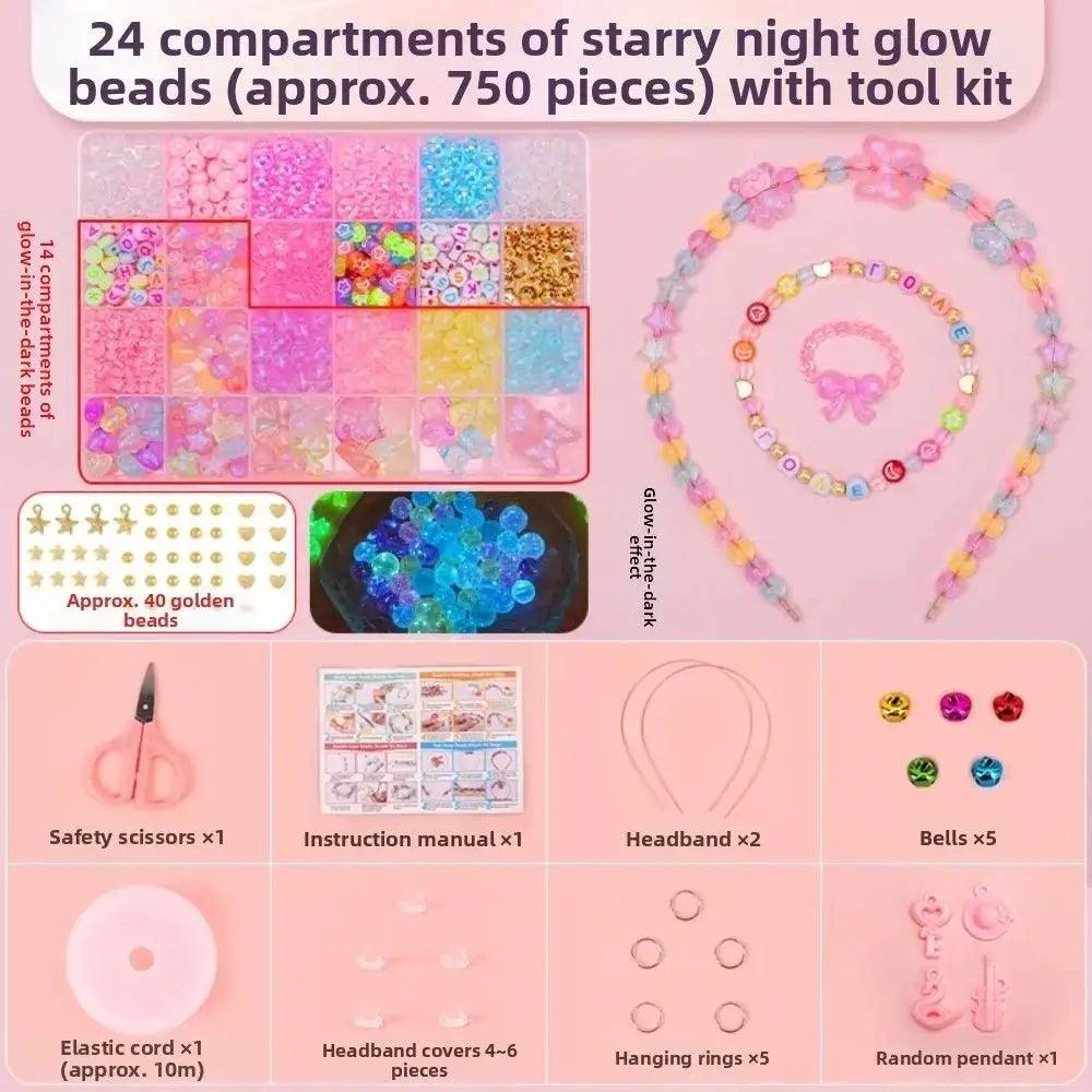  Beaded Bracelet Kit For Kids Candy Color Beads Safe -  ToylandEU™