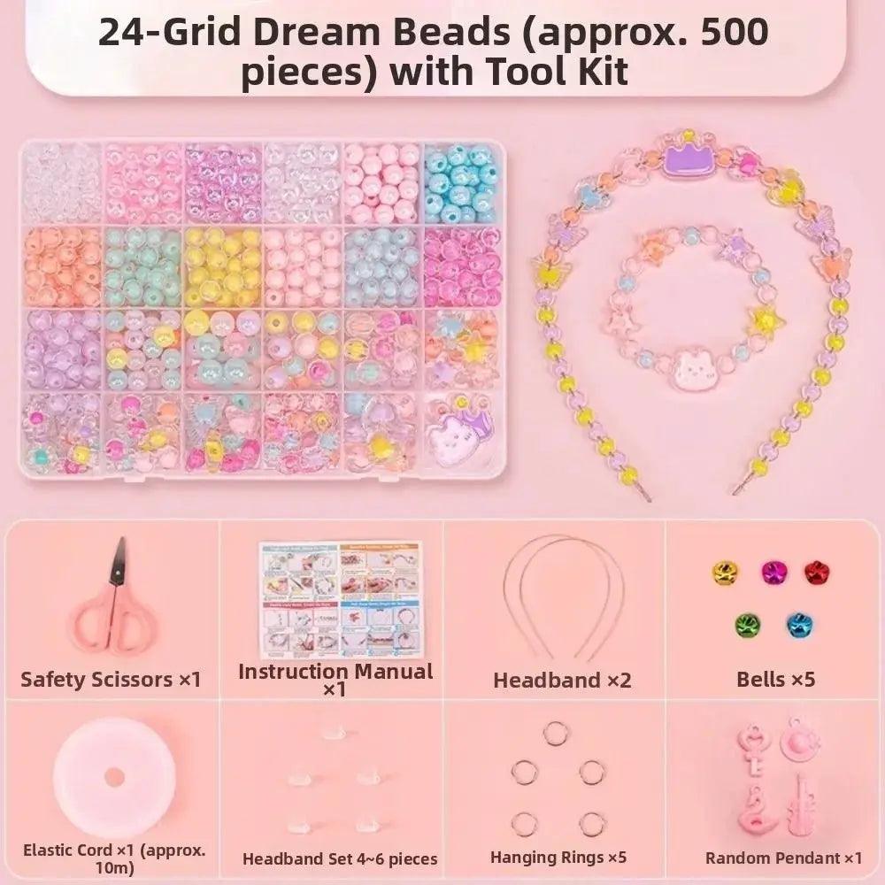  Beaded Bracelet Kit For Kids Candy Color Beads Safe -  ToylandEU™