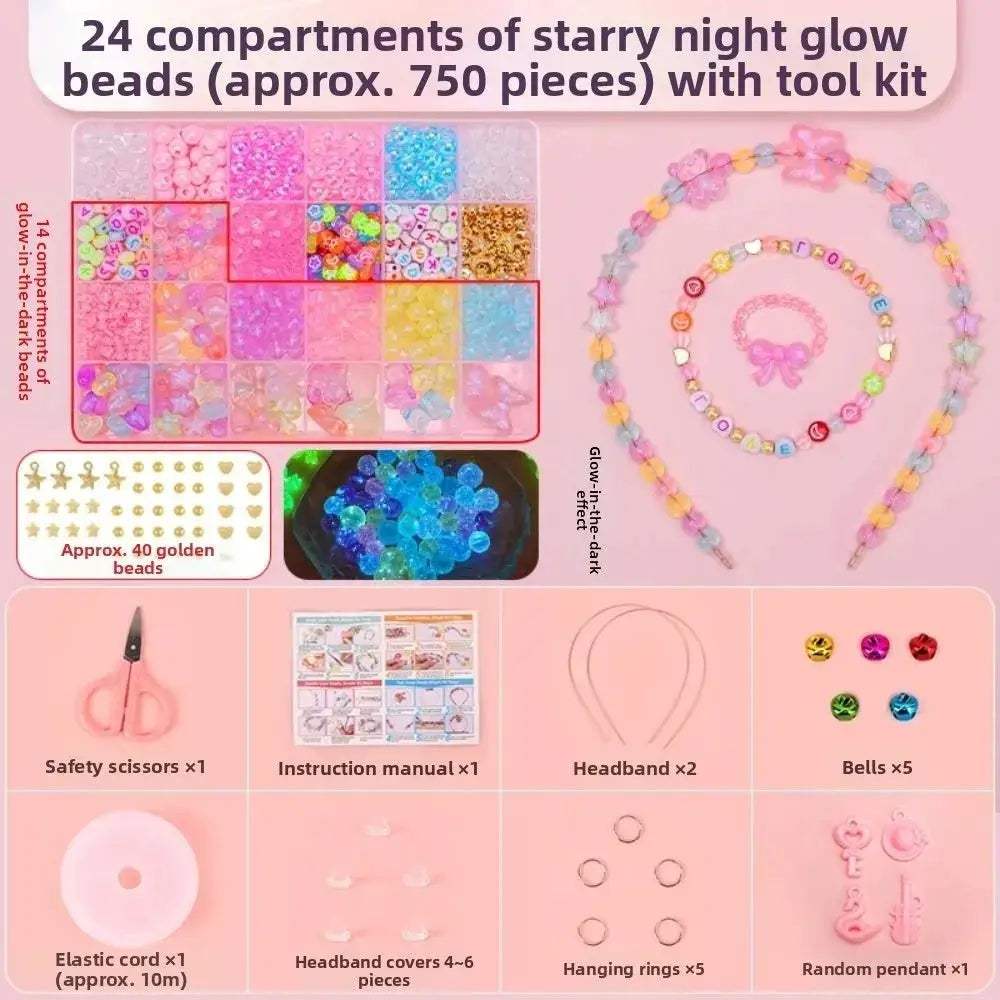 Beaded Bracelet Kit For Kids With Candy Color Beads - ToylandEU
