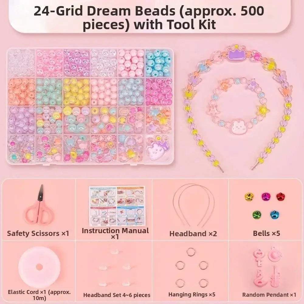 Beaded Bracelet Kit For Kids With Candy Color Beads - ToylandEU