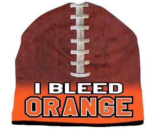  Beanie I Bleed Style Sublimated Football Orange Design -  ToylandEU™