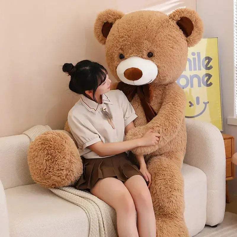 Bear Plush Pillow Bowknot Soft Premium Gift For Kids - ToylandEU