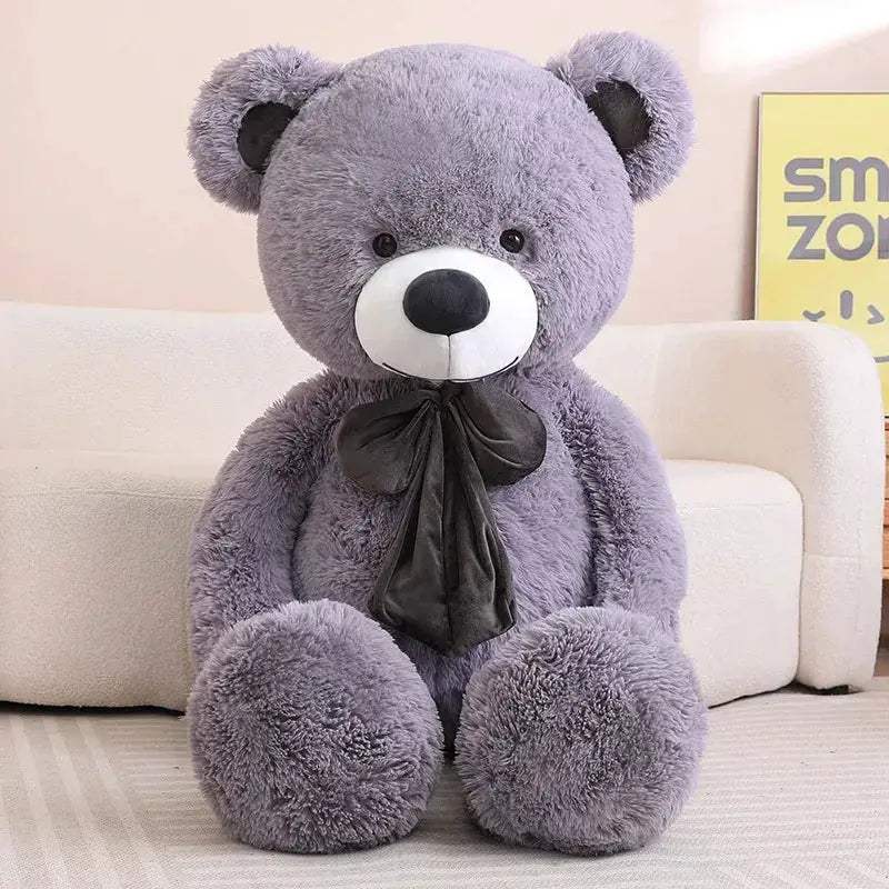 Bear Plush Pillow Bowknot Soft Premium Gift For Kids - ToylandEU