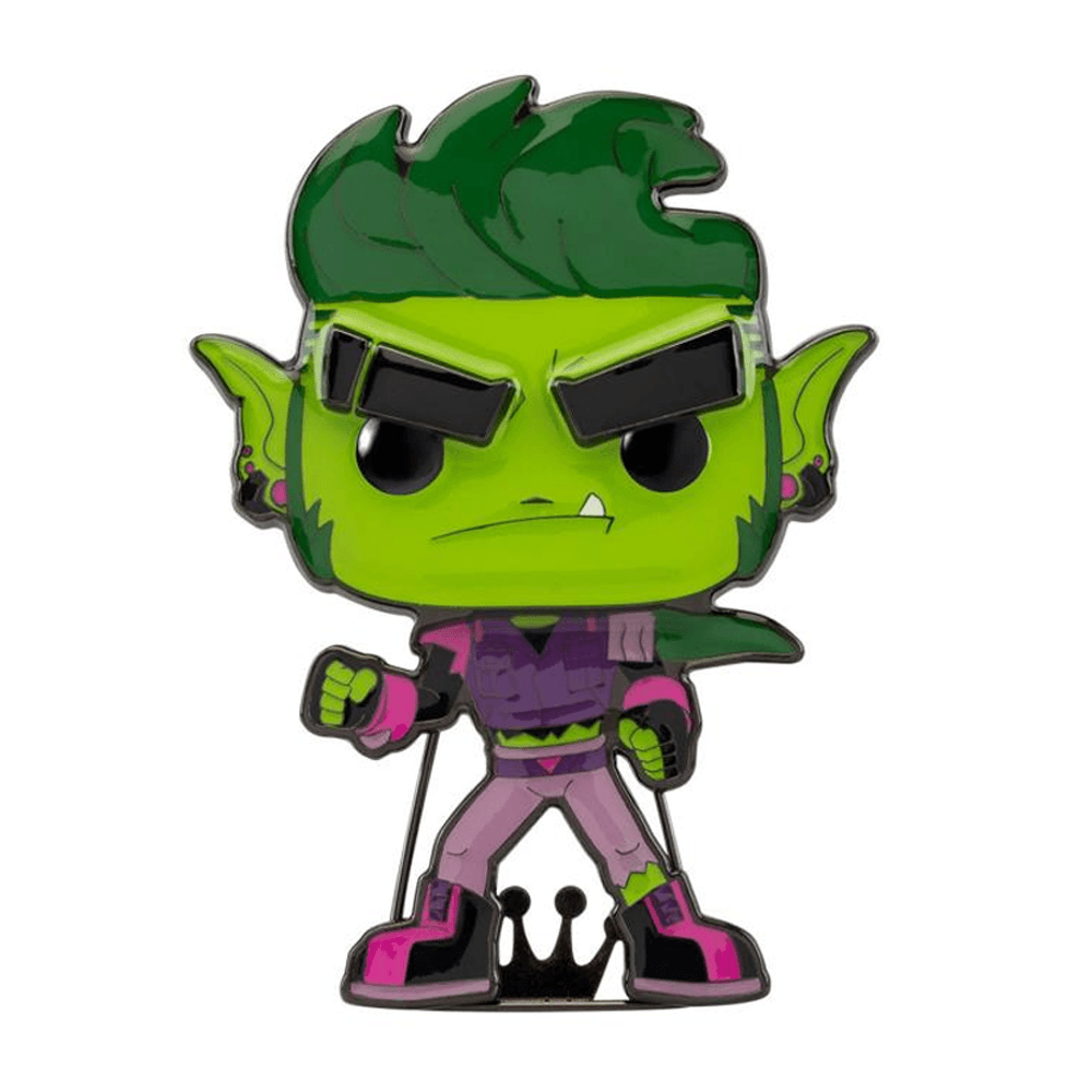 Beast Boy Pop Pins | 4 Inch Enamel Metal | Toylandeu™