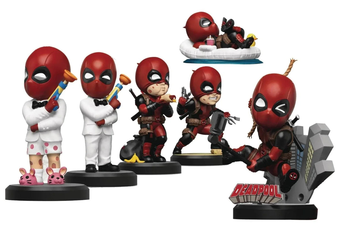 Beast Kingdom Deadpool Mini Figure Set Egg Attack Premium - ToylandEU