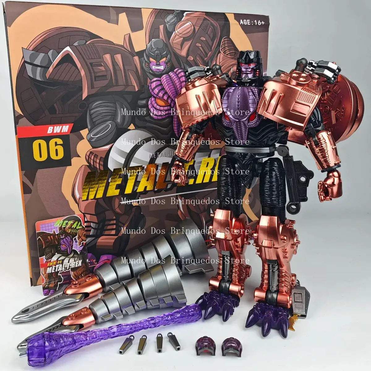 Beast Wars Metal T Rex Action Figure Collectible Scale - ToylandEU
