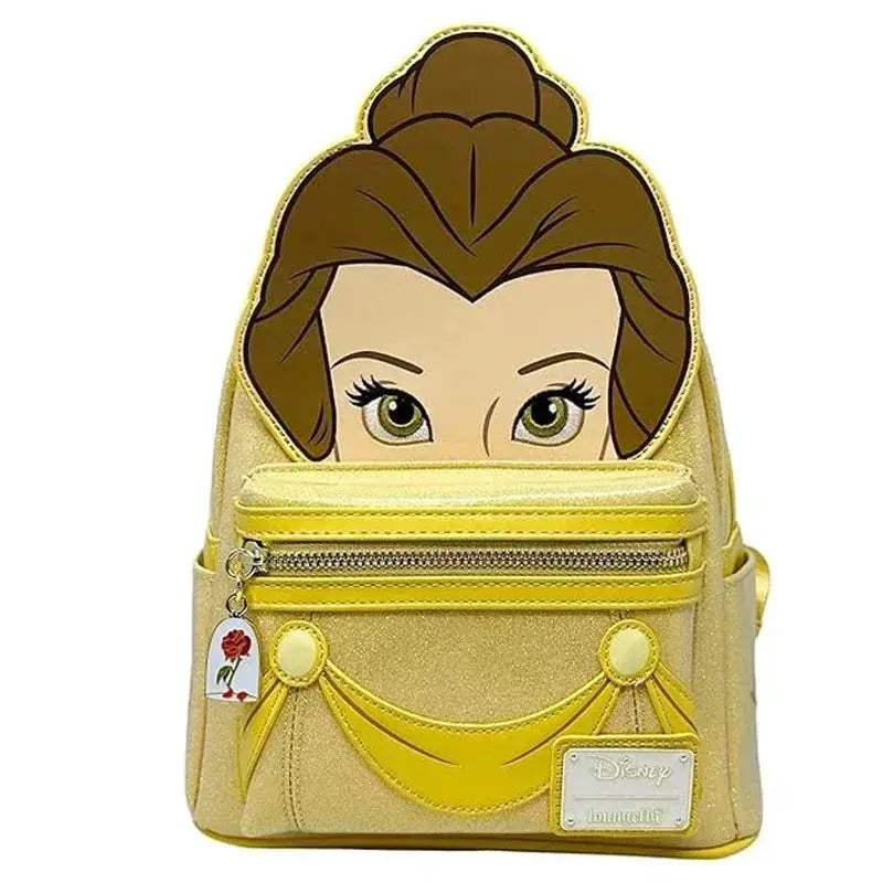 Beauty And The Beast Belle Cosplay Sequin Gold Mini Backpack - ToylandEU