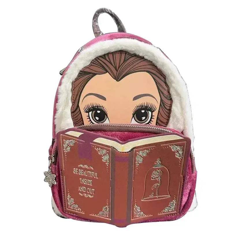Beauty And The Beast Belle Cosplay Sequin Gold Mini Backpack - ToylandEU