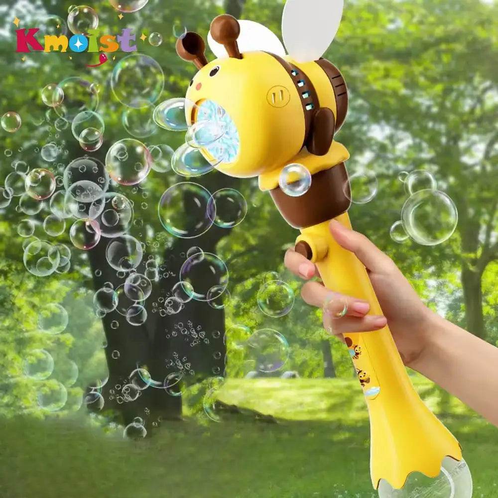 12 Holes Automatic Handheld Light Up Bubble Blowing Machine - ToylandEU