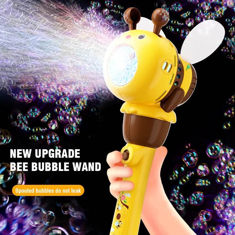 12 Holes Automatic Handheld Light Up Bubble Blowing Machine - ToylandEU