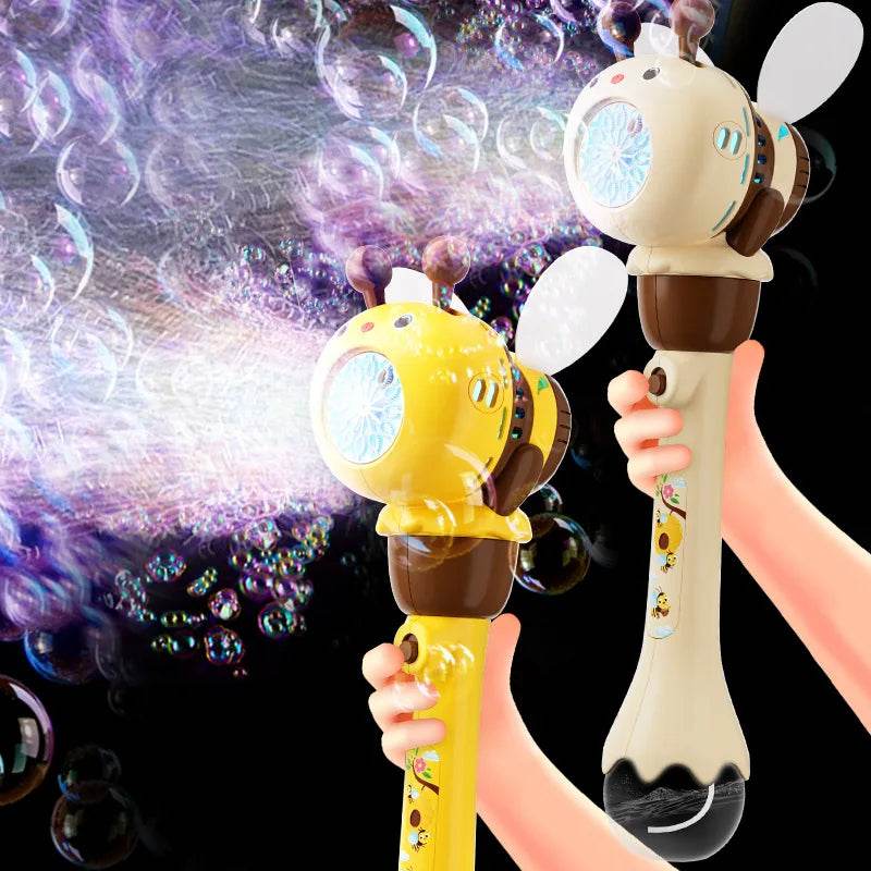 12 Holes Automatic Handheld Light Up Bubble Blowing Machine - ToylandEU