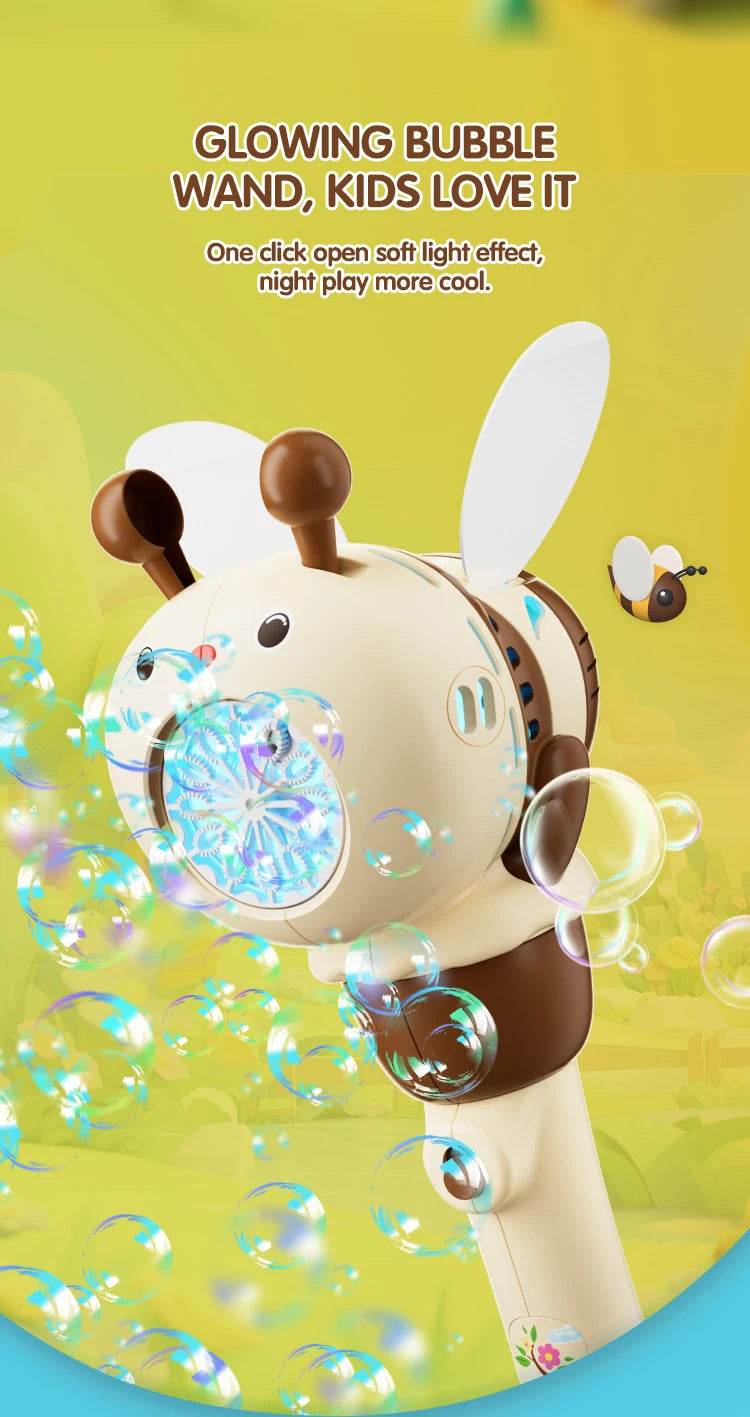 12 Holes Automatic Handheld Light Up Bubble Blowing Machine - ToylandEU