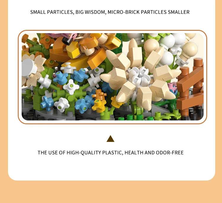 Bee Butterfly Flower Bonsai Building Blocks Insect Plant Toy - ToylandEU