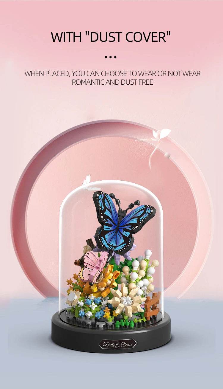 Bee Butterfly Flower Bonsai Building Blocks Insect Plant Toy - ToylandEU