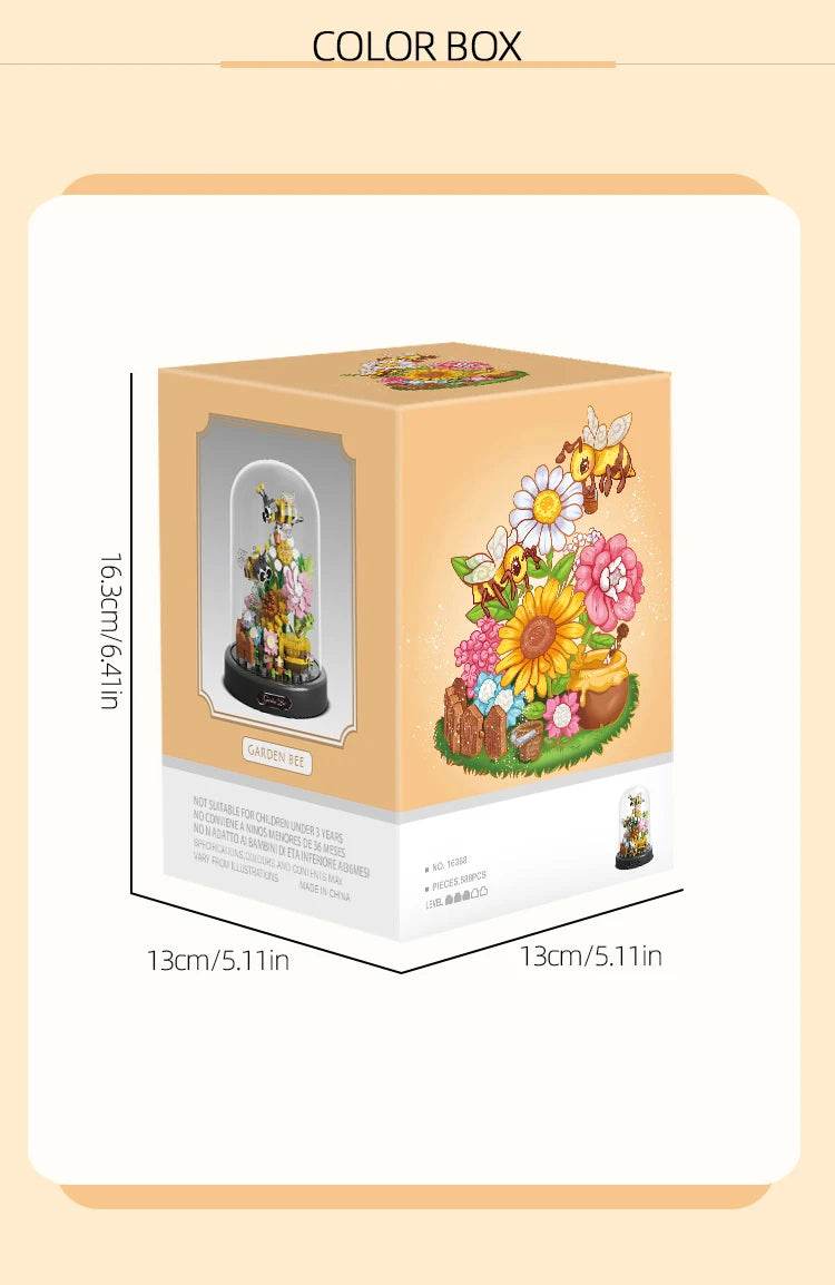 Bee Butterfly Flower Bonsai Building Blocks Insect Plant Toy - ToylandEU