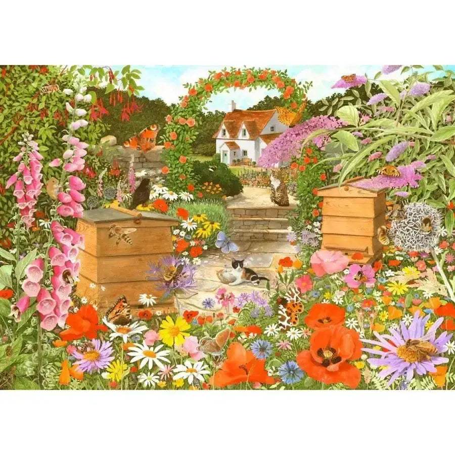 Bee Happy 1000 Piece Jigsaw Puzzle Beautifully Detailed - ToylandEU