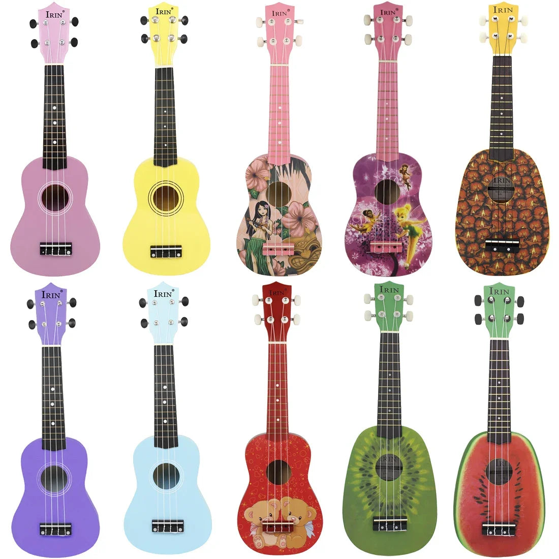 Beginner Friendly 21 Inch Ukulele Cartoon Fruit Design For Kids - ToylandEU