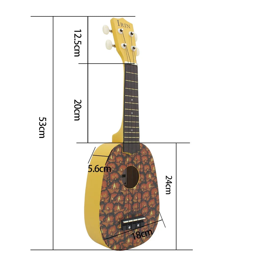 Beginner Friendly 21 Inch Ukulele Cartoon Fruit Design For Kids - ToylandEU