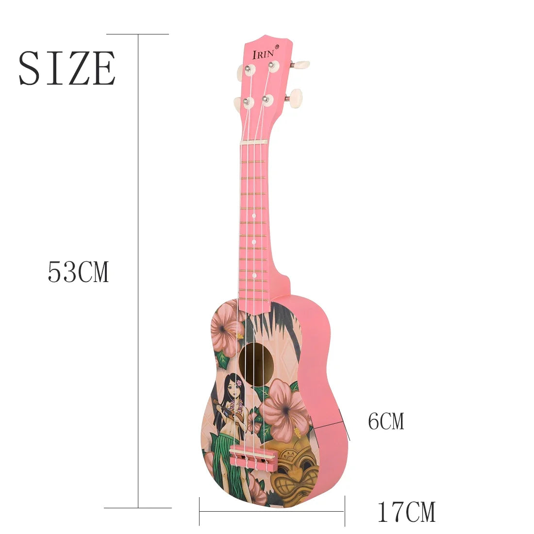 Beginner Friendly 21 Inch Ukulele Cartoon Fruit Design For Kids - ToylandEU