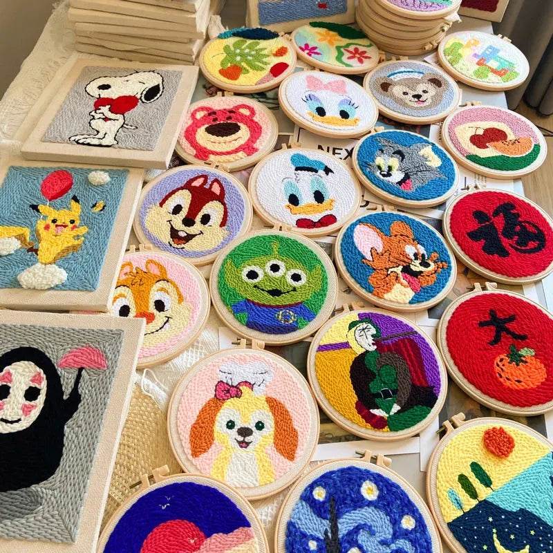 Beginner-Friendly DIY Punch Needle Embroidery Kits - Disney-Themed Arts & Crafts for Kids - ToylandEU